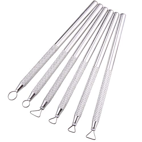 Zuoyou 6 Pcs Clay Pottery Sculpting ToolsSet Caving Craft Modelling Tools