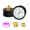MEANLIN MEASURE 0~300Psi Well Pump Pressure Gauge, Center Back Mount - color: 1/4"NPT Back Mount, size: 0-300Psi