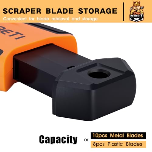 REXBETI Razor Blade Scraper Tool, Paint, Windows, Glass Stovetop Scraper - size: 1 Pack(5.71 inch)
