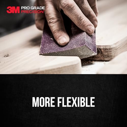 3m Sanding Sponge,Ceramic,Medium DCDA120-PGP-1T - 1 Each - size: 2.5 in x 4.5 in x 1 in - 1 Sponge, style: 120 Grit Medium