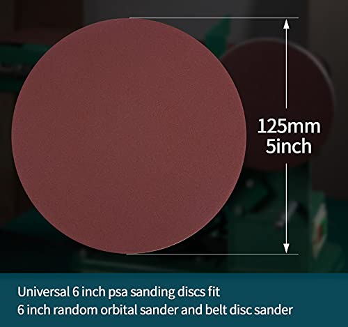 80PCS 6 Inch Sanding Discs Self Stick 80-1000 Grits Sanding Disc for Orbital Sander and Belt Disc Sander Adhesive Backed Sandpaper - style: 80pcs 6inch 80-1000 grits