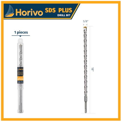 5/8" x 18" SDS-Plus Heavy Duty Carbide Concrete Drill Bit - size: 5/8" x 18"