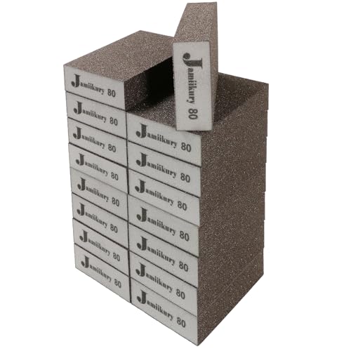 80 Grit Sanding Block, Jamiikury Coarse Sanding Sponge, 16pcs - size: 80 Grit