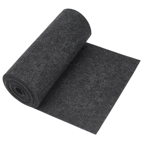 BENECREAT 118x9.4inch Felt Fabric Roll, Dark Gray Craft Felt Roll for Felt Table Mats, DIY Craftwork, Sewing and Patchwork,2mm Thick - color: Dark Gray