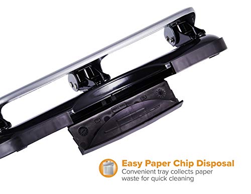 Bostitch Office EZ Squeeze 3-Hole Punch, 20 Sheet Capacity, Reduced Effort, No Jam Technology, Silver - color: Silver