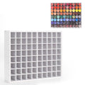 Krafetto 80-Grid Paint Organizer for 2 Oz Bottles, Wall Mount - color: 1pc white paint rack