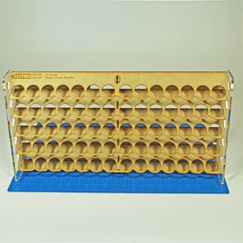 LITKO Paint Rack Storage Organizer | 35 Holes | Citadel Pots & Bottles - size: 70 Holes