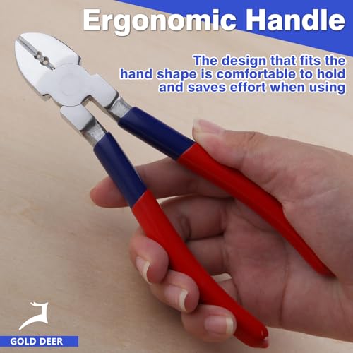 6 Inch Diagonal Cutting Pliers Diagonal Cutting Pliers with Wire Stripping Holes Side Cutters Pliers Wire Cutters for Crafting Wire - style: 6"Diagonal Cutting Pliers