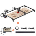 Longer RAY5 Laser Engraver, 5000mW Lazer Cutter with Y-Axis Extension Area - color: Deep Black