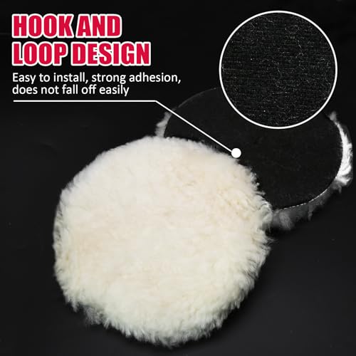 Wool Polishing Pad, 7 Inches, 2 Pcs - size: 7 Inch