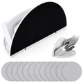 Drywall Corner Sander, Hook and Loop Sanding Tool with 12Pcs Sanding Discs - style: 12Pcs MixGrit
