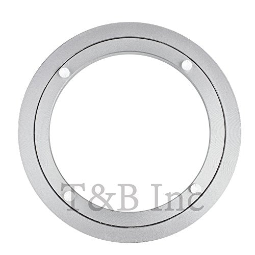 TamBee Aluminum Lazy Susan Heavy Duty Metal Rotating Hardware Turntable Bearing Ring Lazy Susan Base Only (8-Inch Heavy Duty) - size: 8-Inch (10mm)