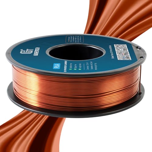 Geeetech Silk PLA Filament 1.75mm, Metallic Copper Silk Filament - color: 1kg Silk Copper