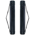 TRANSON 2-Pack Small Poster Tube Storage 17“ to 27” Extendable for Documents Blueprints Artworks Scrolls - color: 2 Pack-Black
