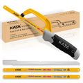 KATA 10 Inch Mini Hacksaw for Metal & Wood Cutting with 4-Piece Blades - size: 10 Inch (4 Blades)