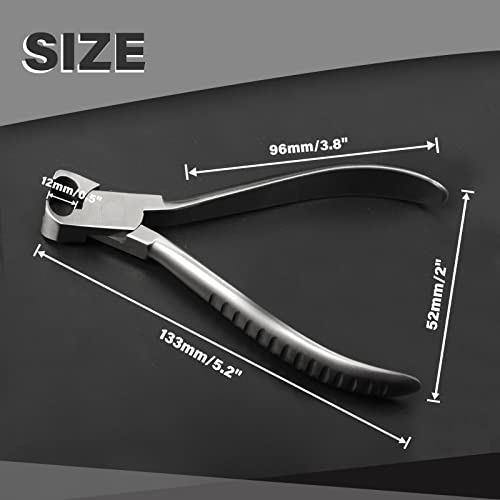 Eyeglass Cutting Pliers 5 Inch Eyeglasses Repairing Plier for Cutting Long Screws Plastic Rubber Plugs Eye Glasses Repair Cutter Plier with Professional Eyeglass Repair Screwdriver - size: H