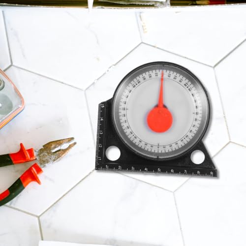1 PCS Magnetic Angle Finder, Dial Roof Slope Gauge, Accurate Pitch Measuring Tool, Protractor Level with Base, Precision Inclinometer for Roofing Construction, Carpentry and Framing Work