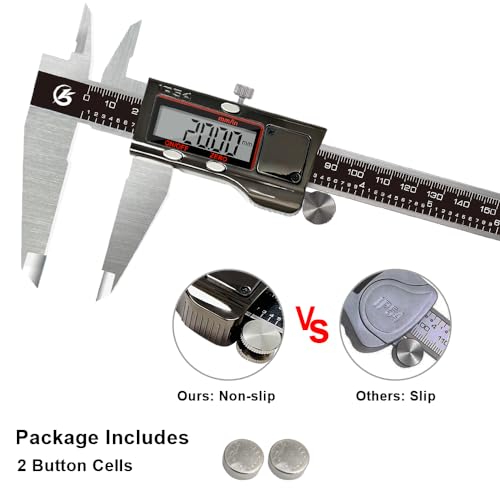 Digital Caliper 12 Inch, 12" Measuring Tool Stainless Steel Micrometer IP54 - color: Black, size: 12 Inch