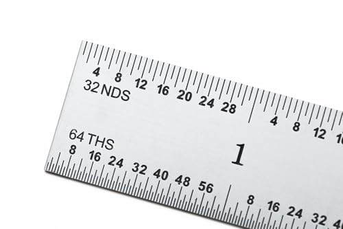 PEC Tools 18" Flexible Metal Ruler, 3R Graduation, Precision Measuring Tool - color: Carbon Steel-Flexible, size: 18"