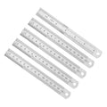 5pcs Metal Straight Edge Ruler 150mm 6" Stainless Steel cm Rulers