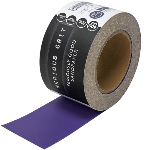 Serious Grit - P400 Grit Ceramic Adhesive Sandpaper Roll - 2.75" x 20 Yard - size: 400 Grit