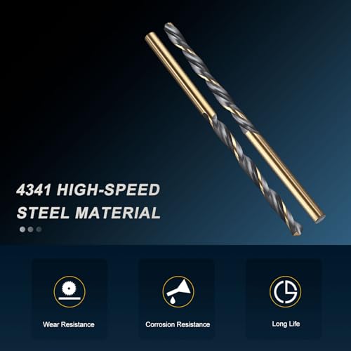 PATIKIL 4mm Drill Bit 4341 High-Speed Steel 118° for Thin Metal 4 Pack - size: 4mm