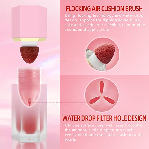 Liquid Blush for Cheeks, Blush Tint Makeup | #04 EBULLIENT-Cool Pink - color: #04 EBULLIENT-Cool Pink