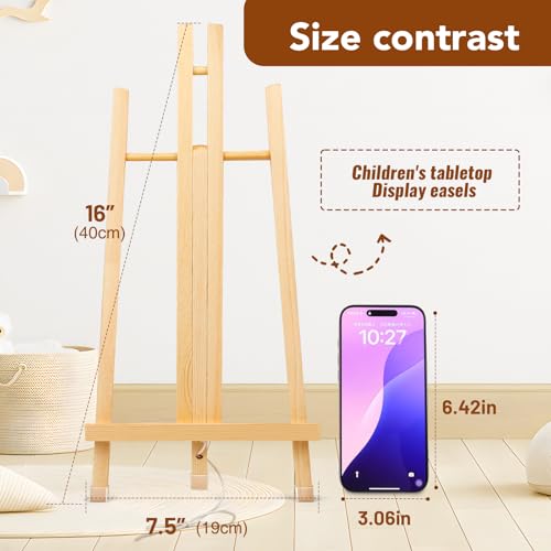 16 Pack 15 Inch Wood Easels, Easel Stand for Painting Canvases and Crafts - style: 15"-16p