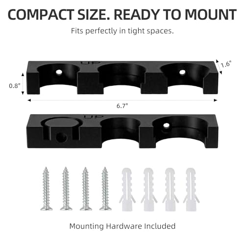 Wall Mount Bracket for DEWALT Vacuum (DCV501HB) Accessories, Storage Organizer Holder, Securely Holds 6 Attachments, Space Saving Tool Rack for Garage and Workshop - size: Accessories Mount