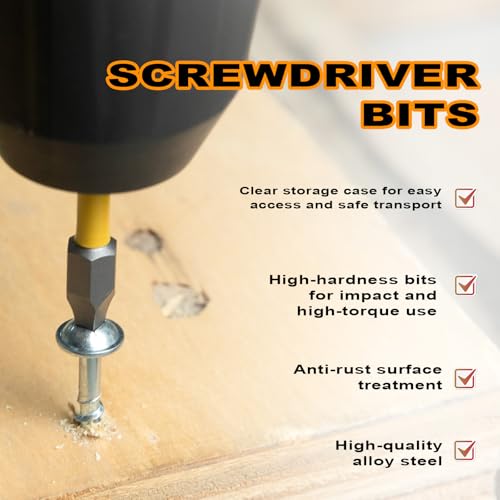 Square Bit #1, 2 Inch Magnetic Anti-Slip Bits SQ1 High Torque S2 Steel CNC Precision 1/4 Hex Shank Impact Driver Bits for Professional Contractors & DIY Woodworkers | 10 Pack - size: SQ1-2 inch