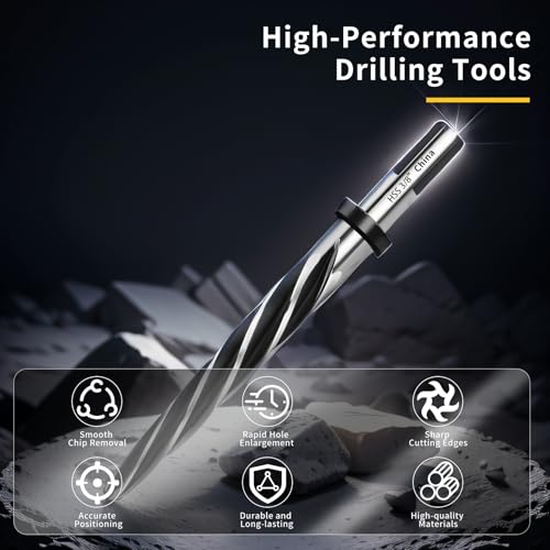 3/8" M2 HSS Bridge Construction Taper Reamer Drill Bit for Metal - size: 3/8”