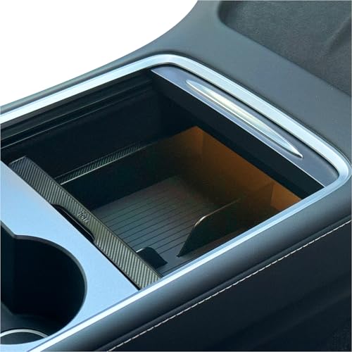 JVMA Backlit Center Console Tray for Tesla Y 2021-2024 & Model 3 2021-2023 - size: Model y '21-'24 & Model 3 '21-'23