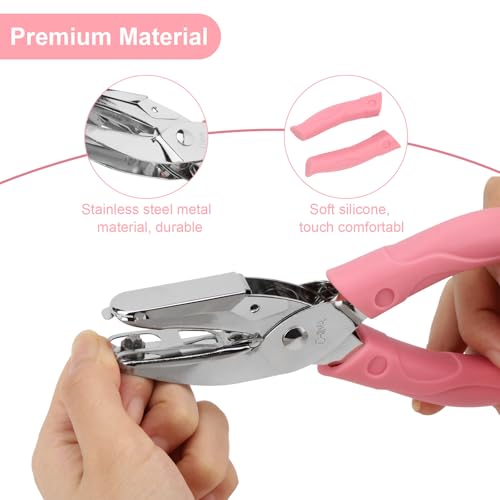 Rongon 1/4In Handheld Hole Paper Puncher Star Shape Punch - size: Star Shaped