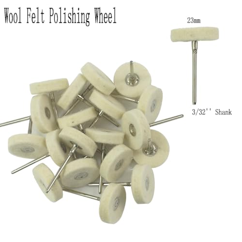 80 Pcs 3/32'' Shank Various Abrasive Mini Polishing Wheels