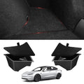 BASENOR Trunk Organizer for Tesla Model 3 Highland 2026-2024 TPE Set of 2 - size: 2024-2026 Model 3