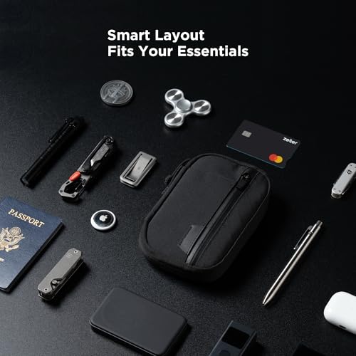ALPAKA Admin Pouch Pro EDC Organizer Tool Pouch Black Axogrid 300D - color: Black Max-Axogrid 300D