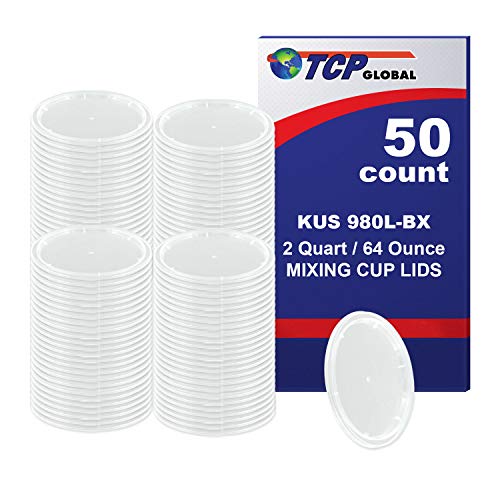 Custom Shop Paint Mixing Cup Lids Only (Box of 50) 2 Quart Size