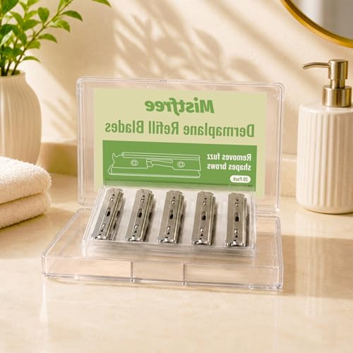 Dermaplane Refill Blades 20PCS, Facial Razor Replacement Blades - color: Silver-Blades