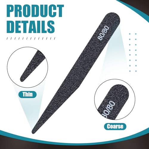 Honoson 10 Pcs Sanding Sticks for Plastic Models, Low Grits, Knife Shape - style: Knife Shape