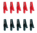 5 Pairs Fully Insulated 30A Safety Test Alligator Clips - style: Alligator clip