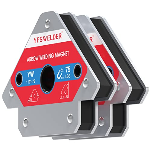 YESWELDER 75 lb Welding Magnet 2 Pc of Welding Magnet 75 lb Holding Power - size: 75lb