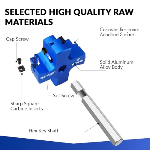 4 Blade 2-Inch PVC Fitting Saver, PVC Pipe Reamer Socket Saver with 3/8 Inch Hex Shaft, Plastic Pipe Fitting Reamer Plumbing Tool for SCH40 CPVC Pipe ABS Socket Hub, Fit Standard 1/2" Drills - size: 2 Inch