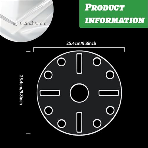 Round Clock Router Template Circle Acrylic Router Template with Clock Dials for Woodworking Drawing Inlay Templates Charcuterie Board Decorative Templates - style: Round Clock