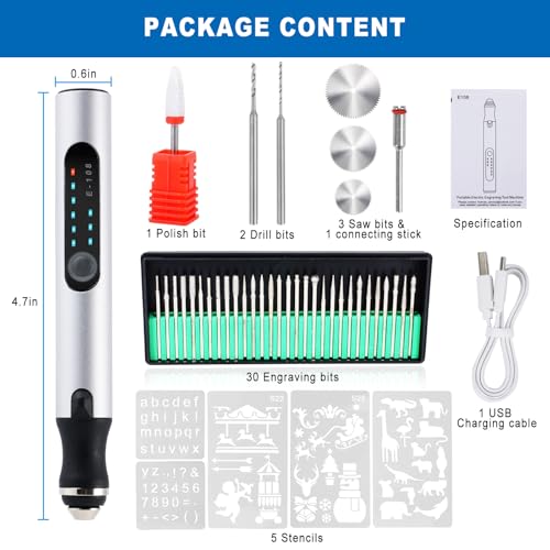 Hgrotp Engraving Pen for Metal Wood Glass Plastic