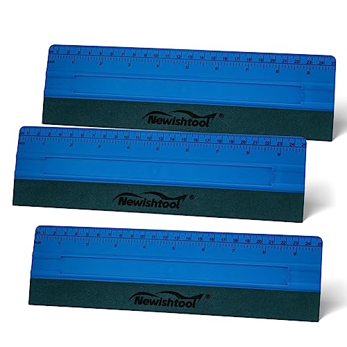 NEWISHTOOL Squeegee for Vinyl, Sign Making, Decals, Craft, Wallpaper Tools - color: Blue, size: 25cm