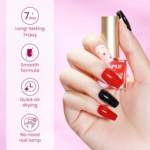 Regular Nail Polish Set Non Gel, Quick Dry Bulk Nail polish Non Gel - color: Regular Colors