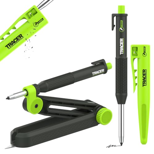 Tracer TrueScribe Scribe Tool with Deep Hole Pencil and Sharpener