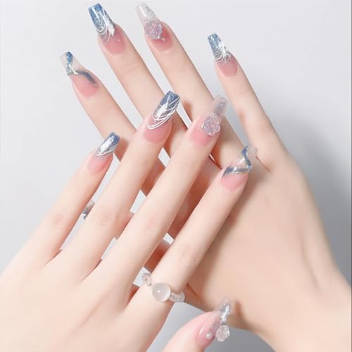 6 Pack Nail Art Liner Brushes Set Nail Art Fan Brush for Gel Nail Polish Striping Professional Nail Art Brushes with Durable Metal Handles for Salon & DIY Manicure