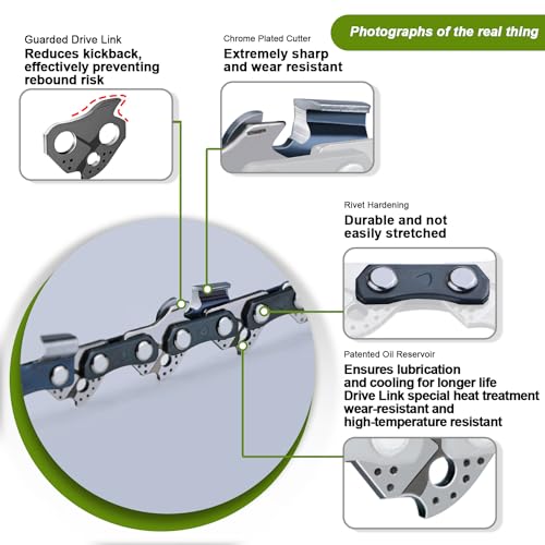 3-Pack 14 Inch Chainsaw Chain 3/8"LP .050" 52 DL - size: 14" 52DL 3/8"LP .050" ×3 Pack