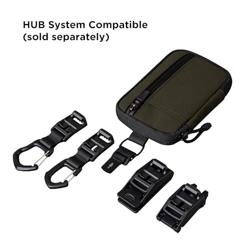 ALPAKA HUB Pouch Pro EDC Tool Pouch Green Axogrid 300D - color: Green Slim-Axogrid 300D